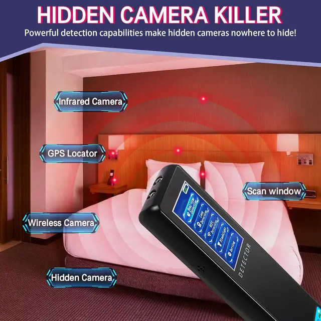 Multi-Function Bluetooth, WiFi & RF Signal Detector Anti-Spy Device 4
