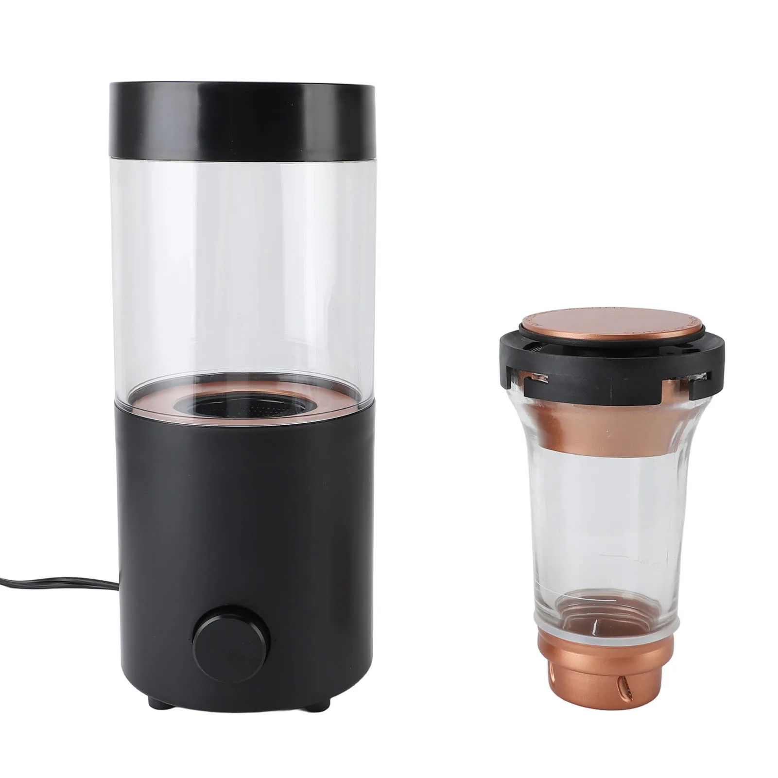 Automatic Coffee Bean Dryer, Coffee Bean Roaster 1300W Stainless Steel Transparent Glass Automatic Coffee Roaster Machine 3