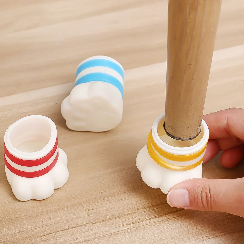 Cartoon Cat Claw Chair Feet Protector Cover Silicone Non-slip Furniture Table Foot Covers Floor Protection