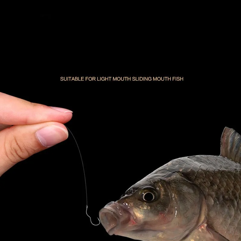 라인 뒤집기 후크 조작이 있는 FTK 더블 후크 자동 뒤집기 묶인 잉어 낚시 후크 크기 0.5  -13    낚시 도구