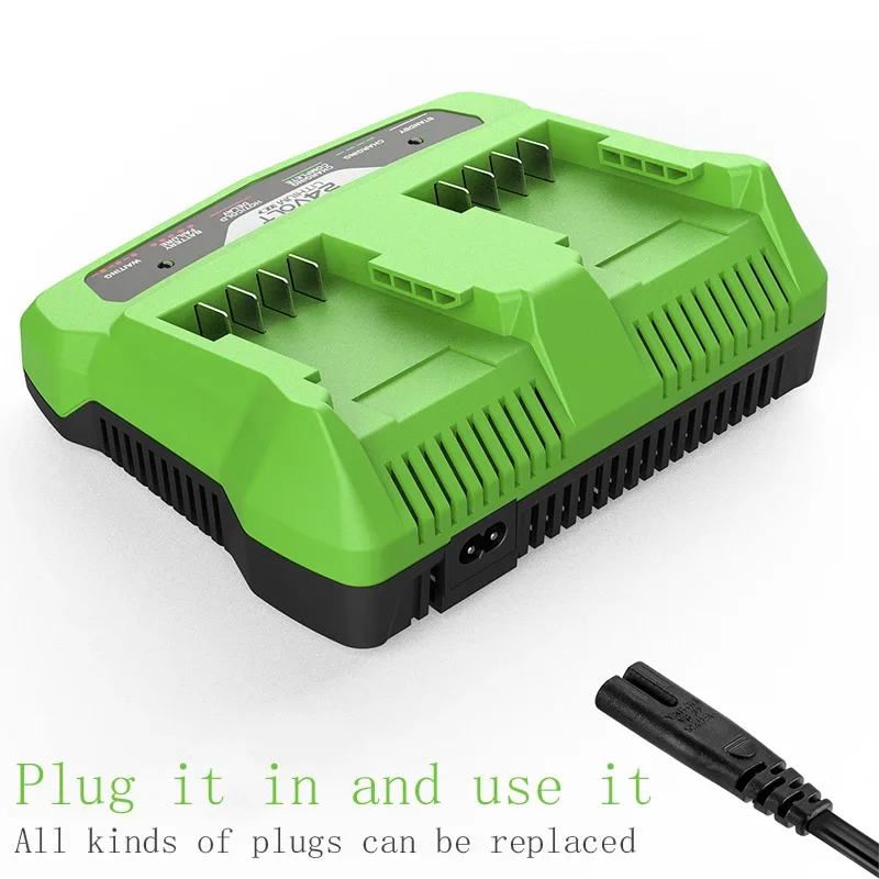 29687 Li-ion Battery Charger For Greenworks 24V Rechargeable Chainsaw Lithium Battery Electric Tool Wrench Drill Saw for Charger Adapter Battery Charger Power Supply Adapter Battery Charger Adapter