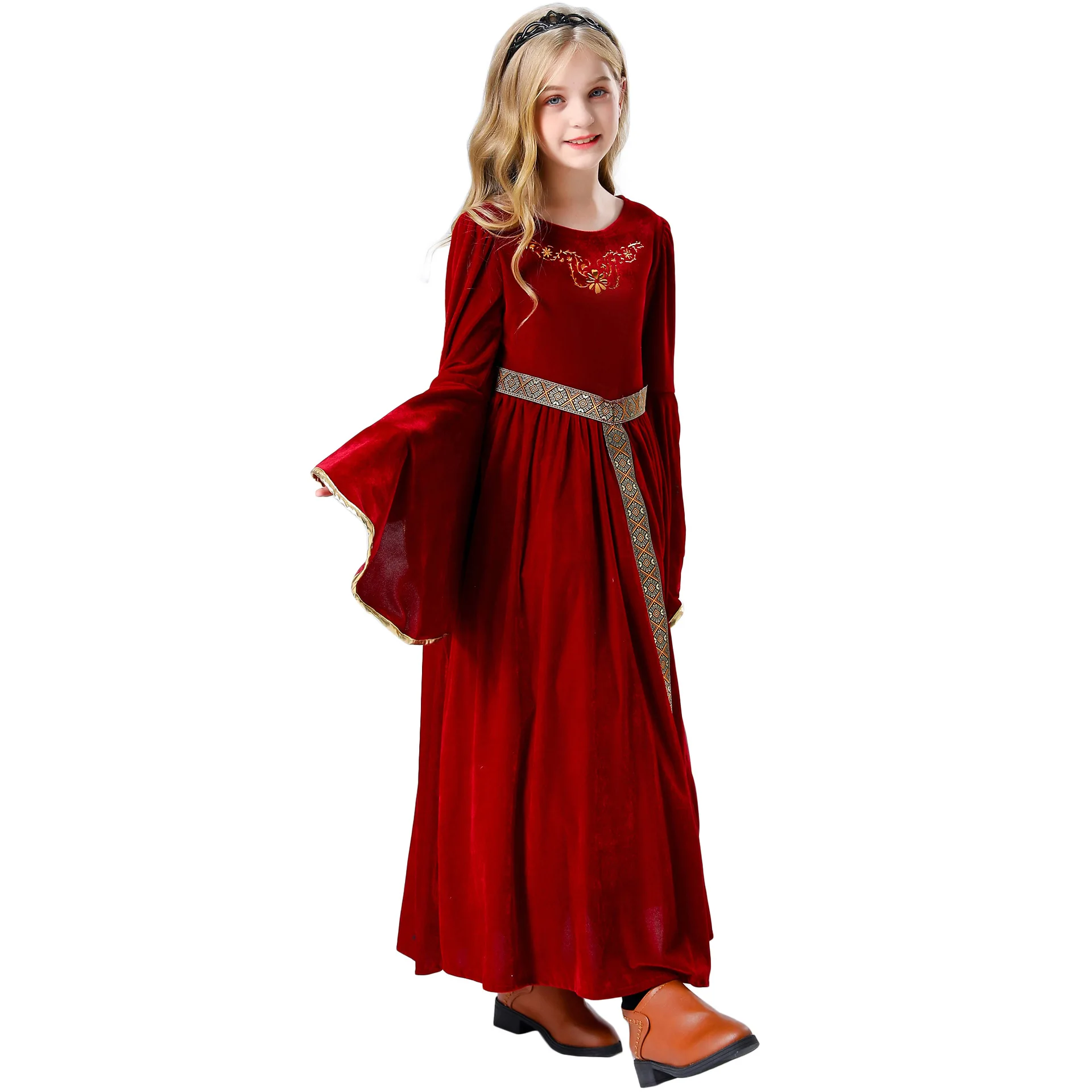 Children's costumes medieval  princess costumes girls' retro dresses girls' stage drama costumes