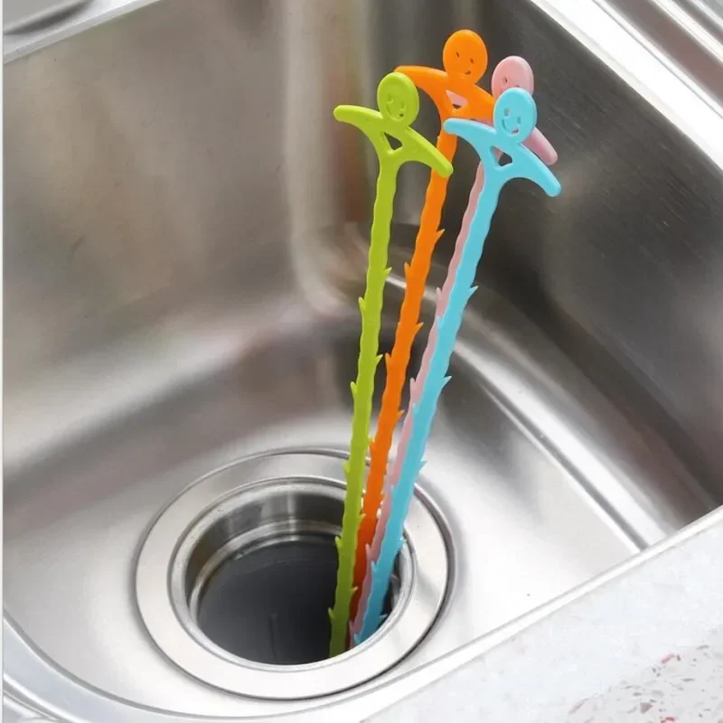 5 Pcs Kitchen Anti Clogging Sink Drain Outlet Filter Bathroom Hair Sewer Strainer Floor Hair Removal Cleaning Tool Accessories