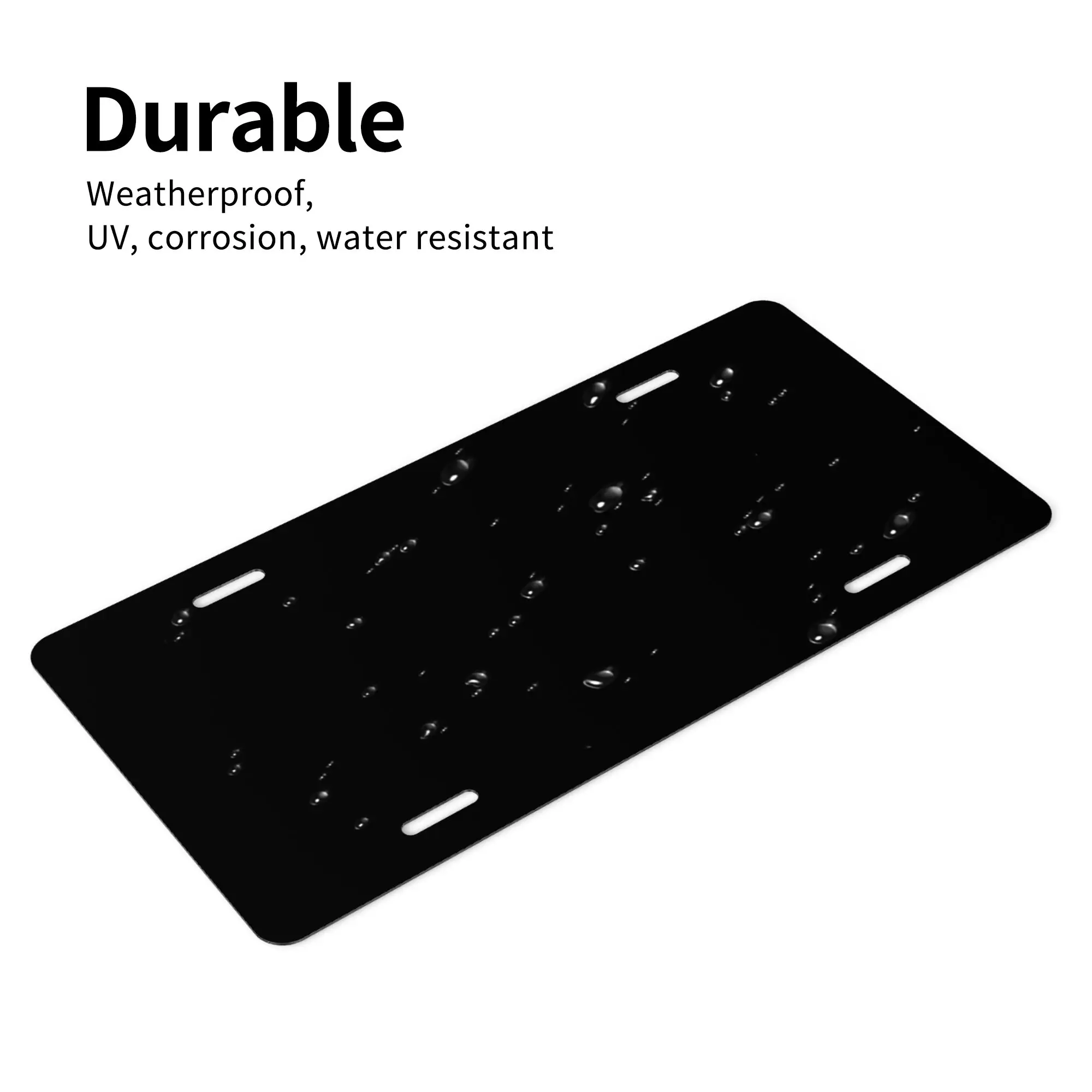 애국적인 검은색 말 모양 번호판 프레임, 미국 국기 디자인의 빈티지 알루미늄 자동차 장식 태그 액세서리