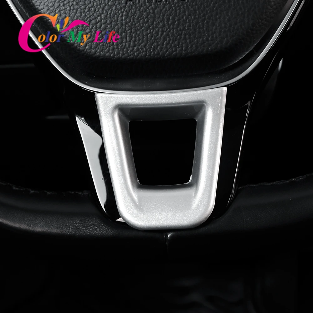 Car Styling Stickers ABS Steering Wheel Panel Decoration For Volkswagen VW Golf 7