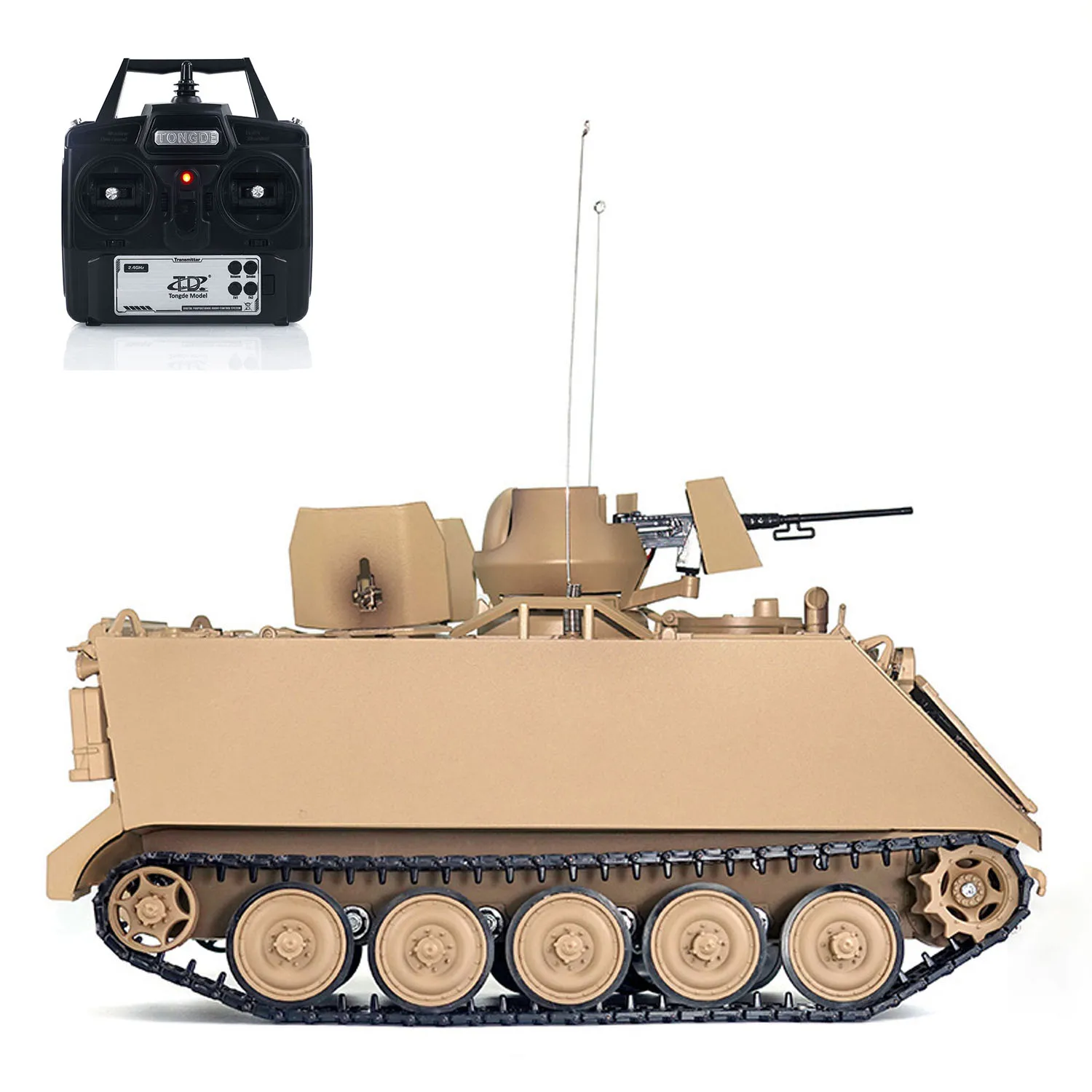 Tongde RC Tank 1/16 M113A1 ACAV Infrarouge Fumée Son RTR