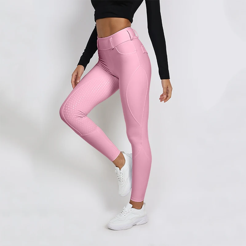 MXLLINA Women Equestrian Pants Silicone Riding Leggings Horseback Tights Breecheds Female Riding Horse Clothes 4