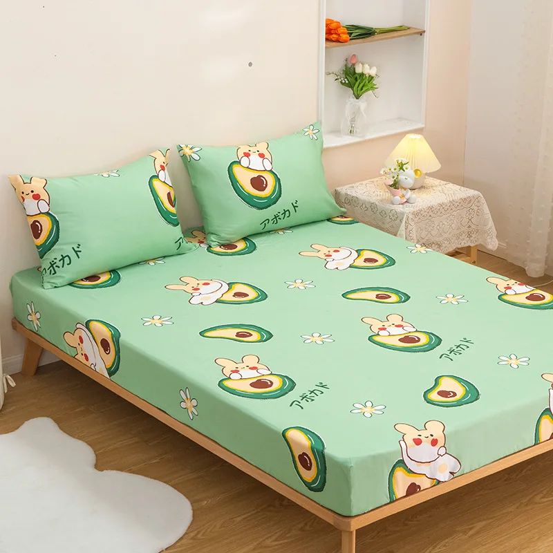

New 2023 Cotton Fitted Sheet Non Slip Bed Cover