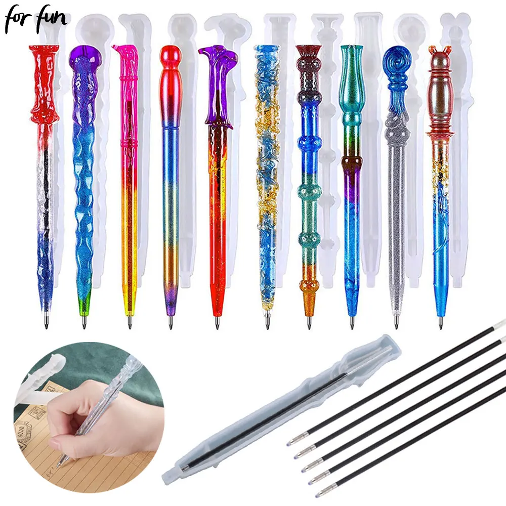 Resin Mold Pen Holder Silicone Molds UV Epoxy Jewelry Making DIY Decoration Crafts Tool