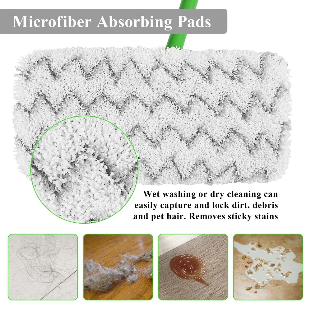 Cuscinetti riutilizzabili per mocio Swiffer PowerMop, in microfibra
