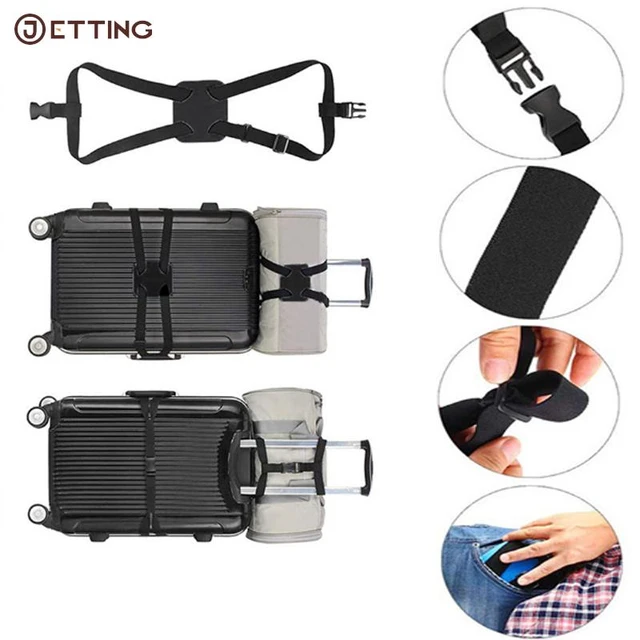 Elastische Teleskop Gepäck Strap Hinzufügen Tasche Organizer Band Gepäck  Koffer Reisetasche Feste Gürtel Trolley Einstellbare Sicherheit - AliExpress