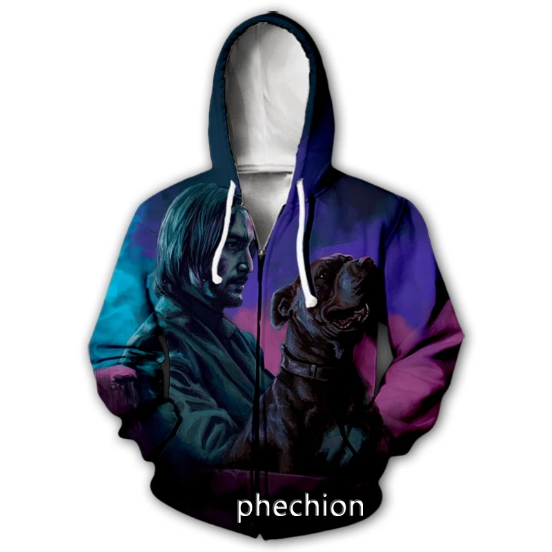 

Новые мужские/женские толстовки phechion на молнии с 3D принтом Джона фитиля, модное пальто, одежда в стиле хип-хоп, спортивные топы с капюшоном на молнии, B64