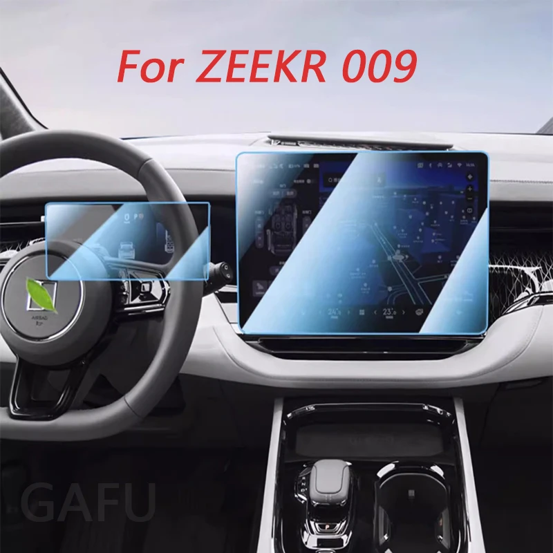 

For ZEEKR 009 2023 2024 Central Control Screen Tempered Film Navigation Instrument HD Anti-blue Film Car Protective Accessories