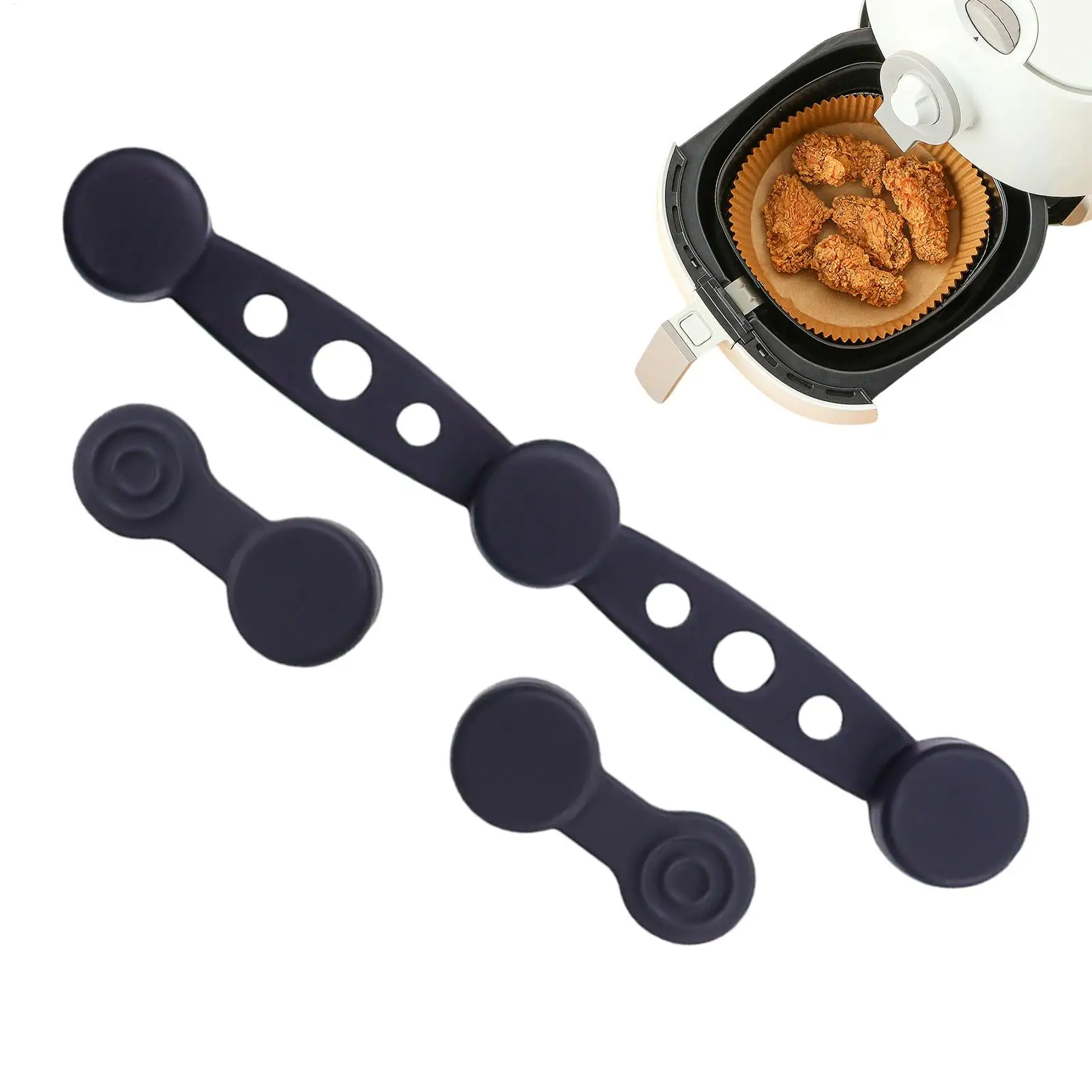 Air Fryer Silicone Magnet Buckles Red Magnets for Parchment Keeping Paper Liners in Place Air Fryer Accessories
