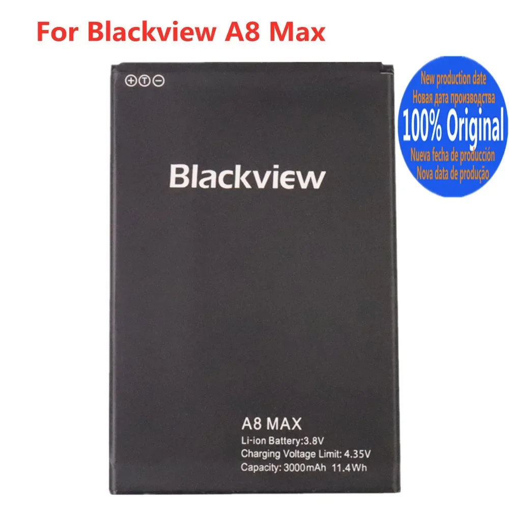

Высококачественный Оригинальный аккумулятор для Blackview A8 Max A8Max 3000 мАч, оригинальный запасной аккумулятор для телефона