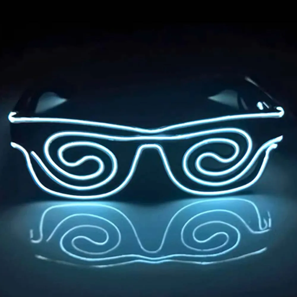 Linli Wireless USB Chargeable EL Wire Light up Neon Rave Glasses, LED Glow  Flashing Sunglasses for Party - China Flashing Sunglasses and LED Sunglasses  price