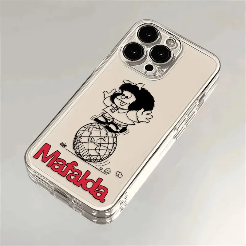 Mafalda Cartoon Design Clear Phone Case