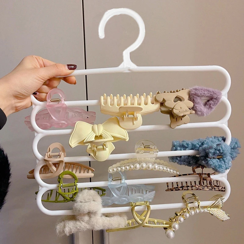Hair accessory rack Hair Claw Storage Rack Organizer Large Capacity Headband Holder Wall Hanging Hairpin Hanger Space Multifunctional Storage Rack