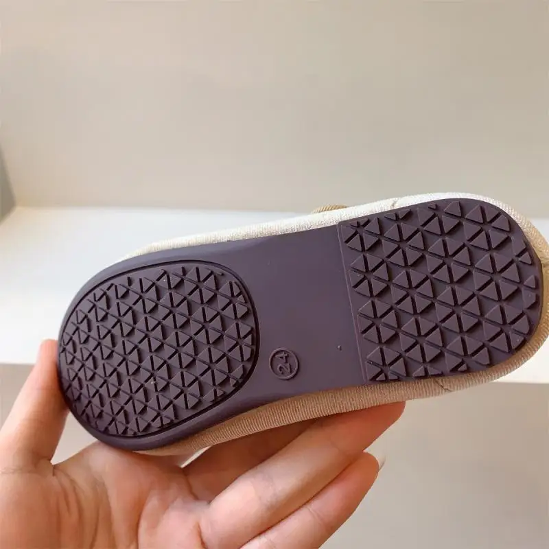 2024 AncoBear Princess Flat Shoes for Baby Girls Kids Autumn Vintage Soft-sole Flatties with Low-cut Uppers Children Flats 6