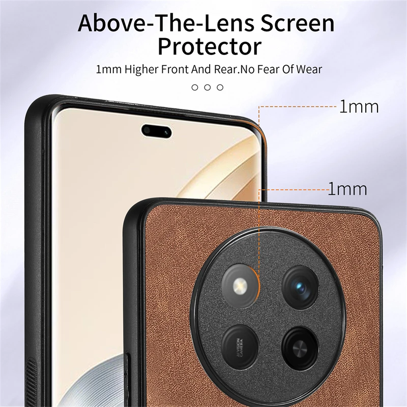 Luxury Leather Magnetic Wallet Case with Ring Stand and Card Slot Cover