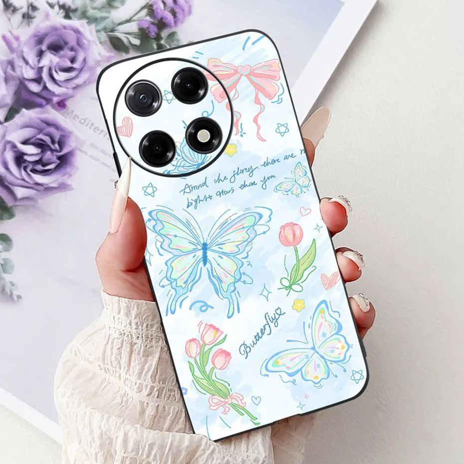 Sleek Black Silicon Soft TPU Phone Case - Modern Design Back Cover
