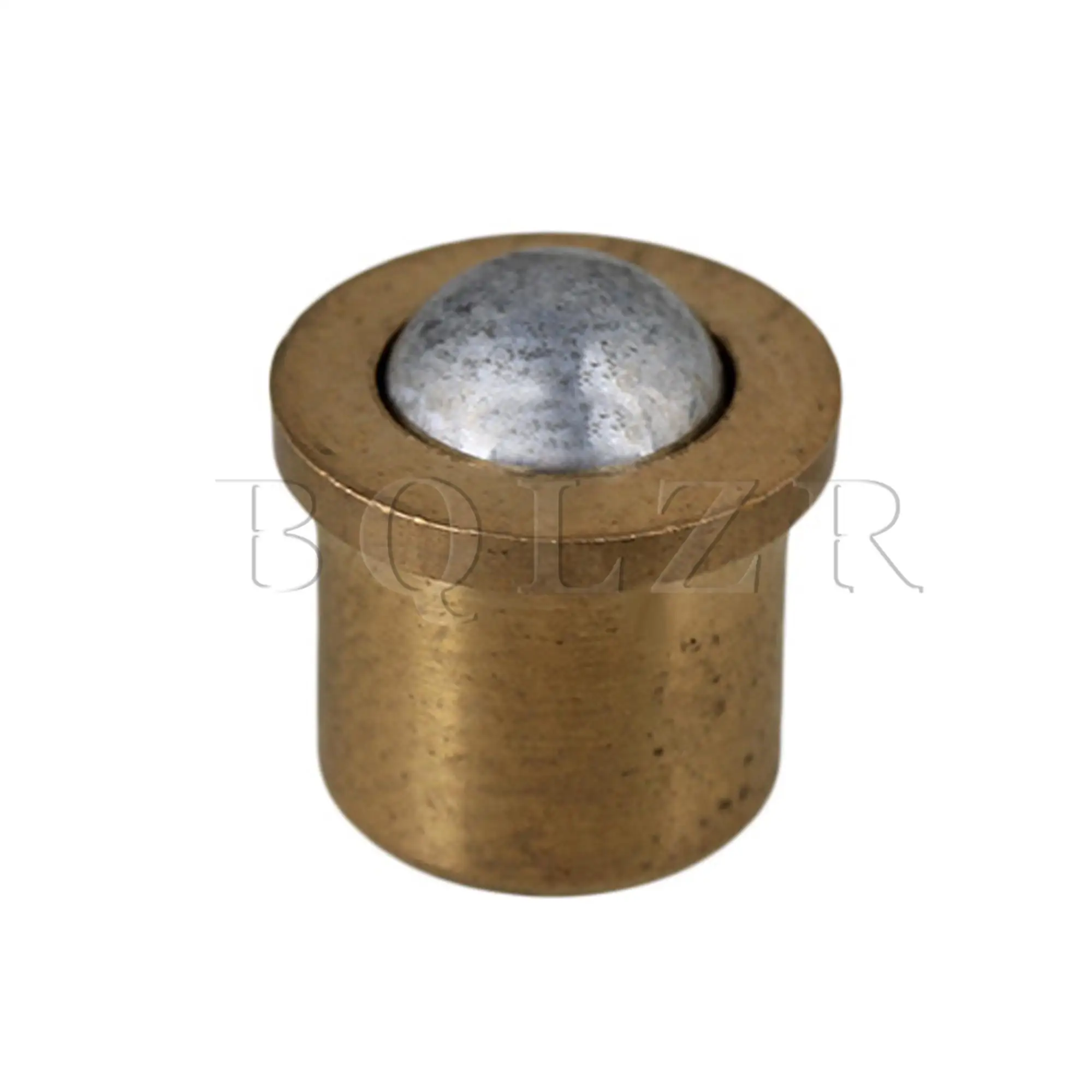 BQLZR 4 xGold Brass Ball Catch with Strike Plate for Cabinet Closet Sping Door