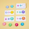 Math Toys Digital Card Montessori Wooden Addition Subtraction Teaching Aids Subtraction Operation Learning Logical Thinking 3