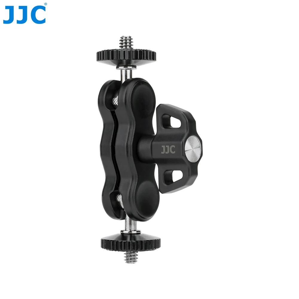 JJC Multifunktions-Bohnenkapsel mit 1/4 Zoll-20 bis 1/4 Gewinde, Kamera-Clip, Kamera-Klemme mit 1/4 Zoll 3/8 Zoll für Geländer, Fahrrad-Reisenaufzeichnungen – Detail 1
