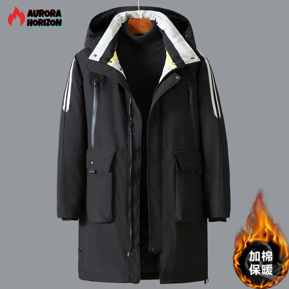 ZOZOWANG New Plus Size 10XL Windproof Winter Jackets Men Waterproof Hoodied Parka Men's Warm Winter Cotton Coat Men Thicken