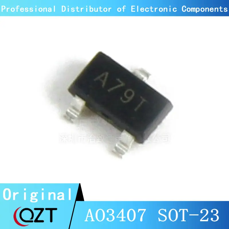 100pcs/lot AO3407 SOT23 3407 A79T 3.6A 30V SOT-23 chip New spot 1000pcs ao3400 a09t ao3401 a19t ao3402 a29t ao3403 a39t ao3404 a49t ao3405 a59t ao3406 a69t ao3407 a79t mos fet ic sot 23