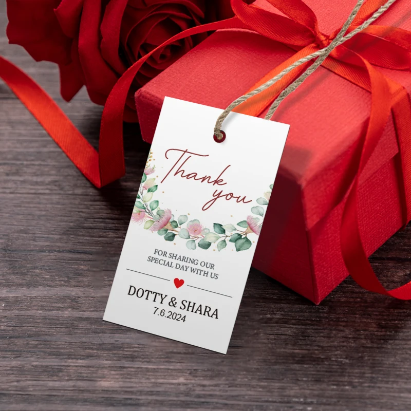 Wedding/Business Hang Tags-Personalized Handmade Paper Labels for Birthday Party Gift Box Branding & Wine Design