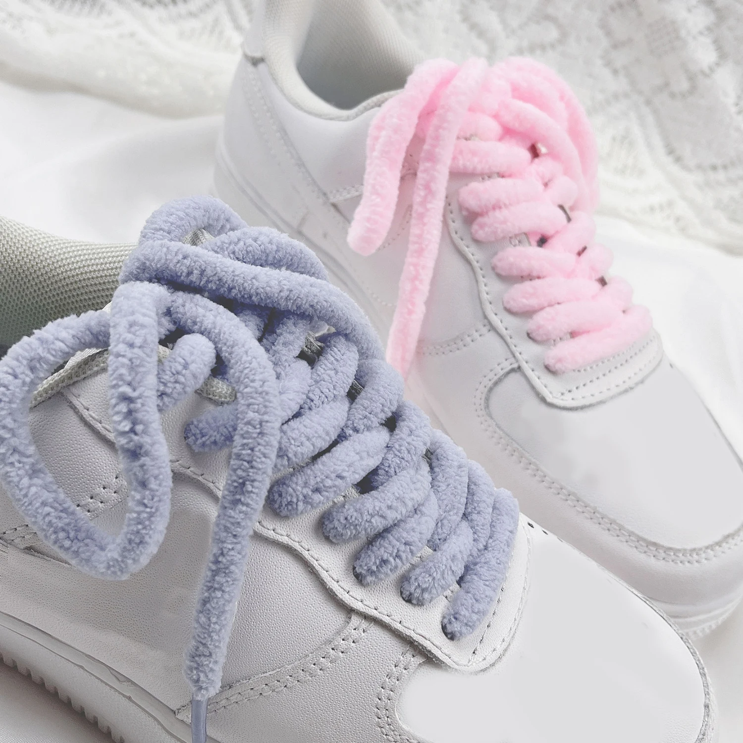 

Новые милые пушистые мягкие розовые белые черные шнурки 100/140 см женские мужские высокие холщовые аксессуары