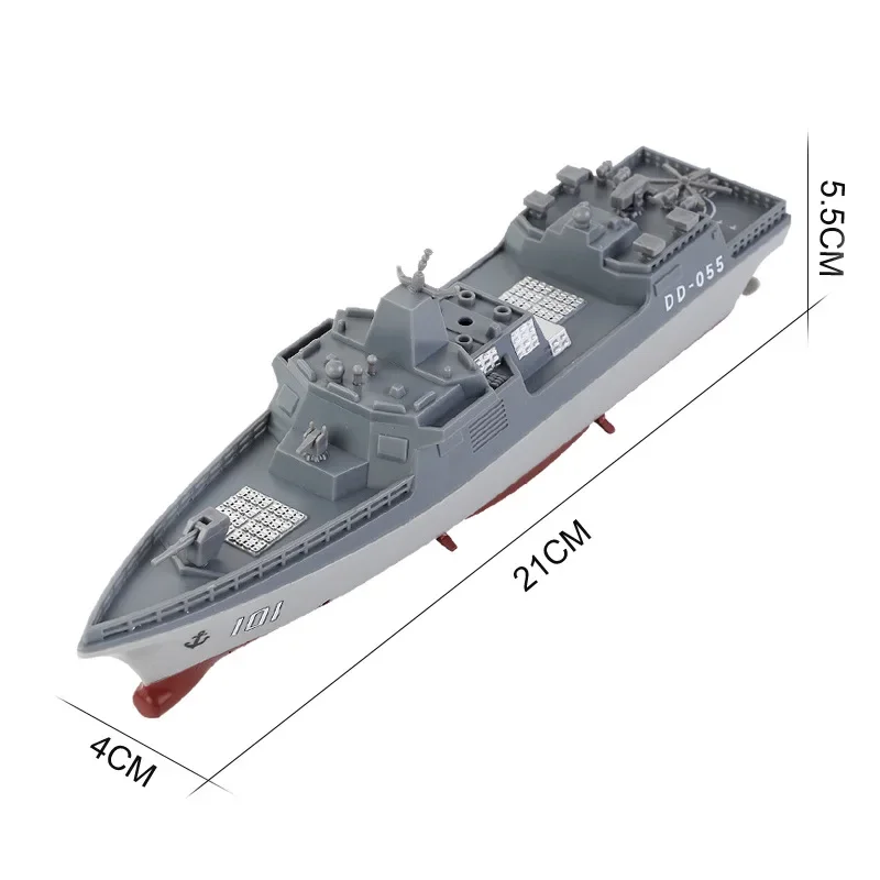 Mini 2.4G Remote-controlled Boat Electric Military Aviation Model High-speed Remote-controlled Destroyer Toy Boat 5