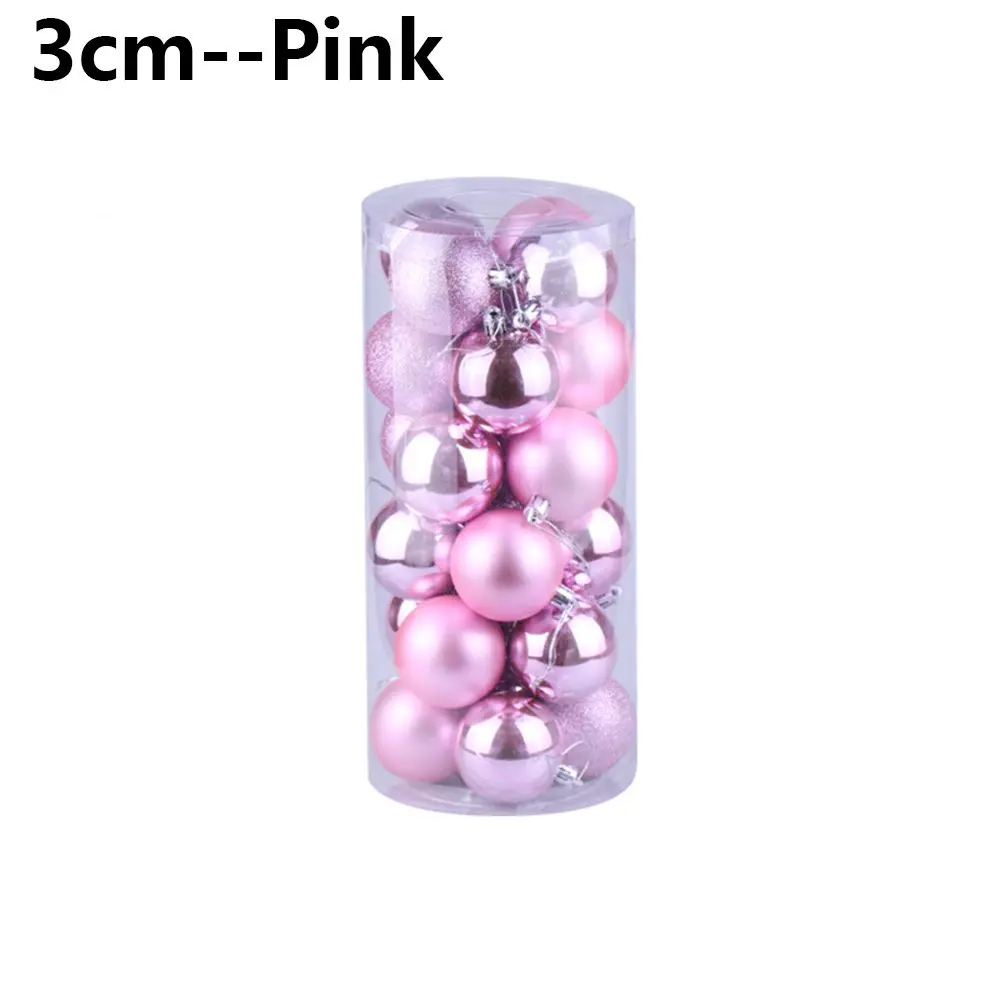 thumbnail image 1 of 24Pcs Christmas Tree Decor Ball 3/4/6cm Bauble Xmas Party Hanging Pendant Ball Ornament Decor for Home Festival Party Decor Gift, 1 of 5
