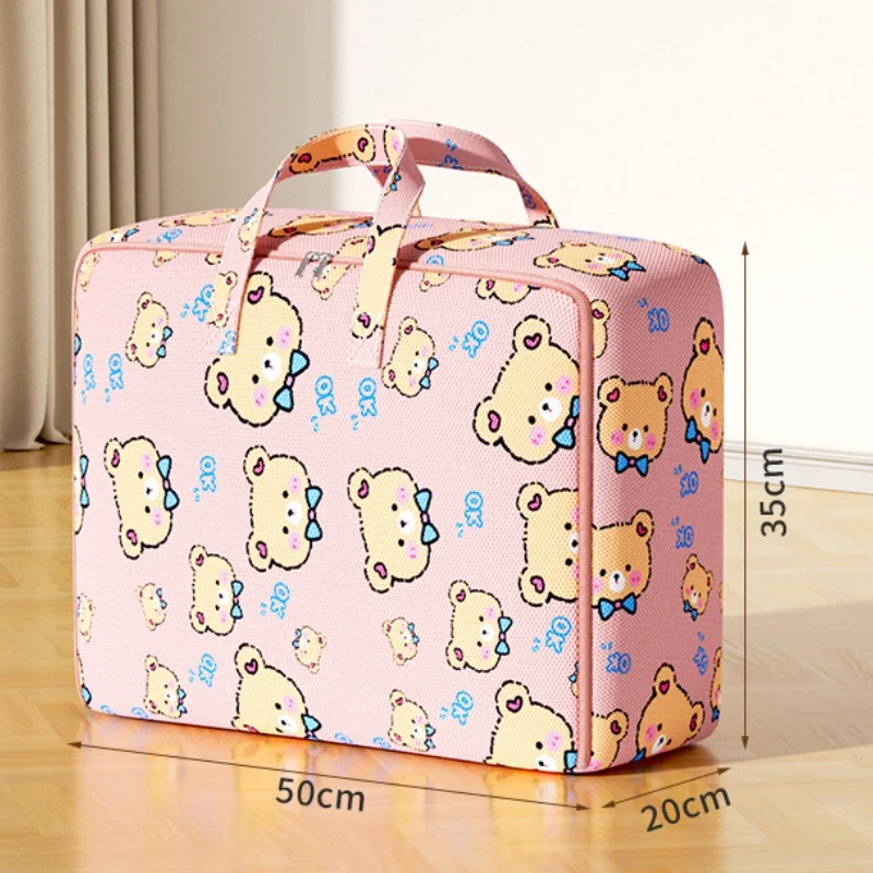 1pc/2pcs Quilt Storage Bag with Large Capacity for Moving, Extra Large Storage Bag  Household Clothes Cotton Quilt Sorting Bag 4