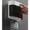 Toilet Toothpaste Squeezer Fully Automatic Wall Mounted Adhesive Wall Mounted Lazy Man Storage Rack 5