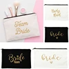 Bride Team Print Bridesmaid Gifts Women's Makeup Bags Female Toiletry Bag Cosmetics Case Bag Storage Wash Pack Travel Organizer 1