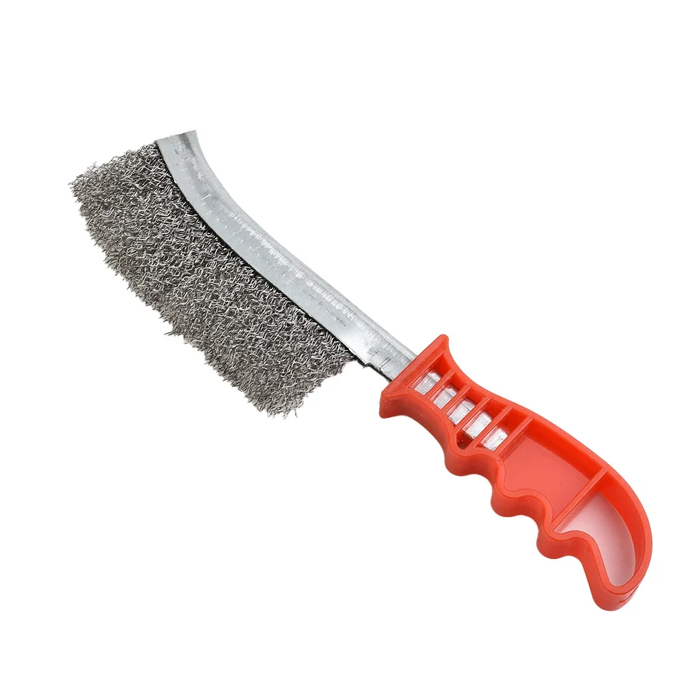 Stainless Steel Wire Brush For Cleaning Metal Rust Removal Welding Seam Prep Heavy Duty Spid Wire Hand Brush Steel Bristles Rust