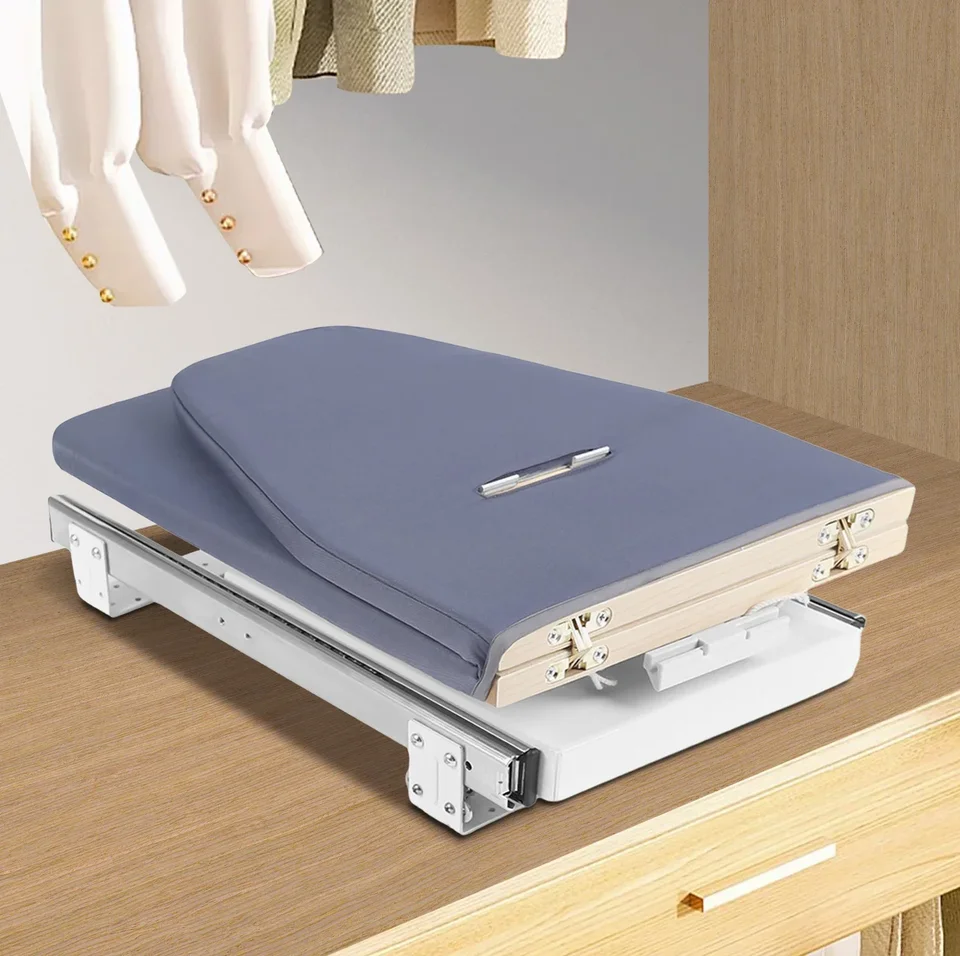 Gray Space Saving Folding Ironing Board