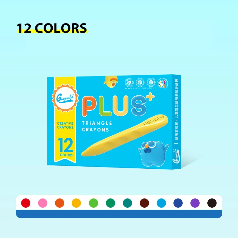 Large Crayons for Kids Ages 2-4 36 Colors Nontoxic Crayons for