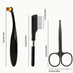 Pet Grooming Kit: Three - in - One Scissors, Comb, and Brush Set for Efficient Tear Stain Cleaning and Hair Trimming (3pcs)