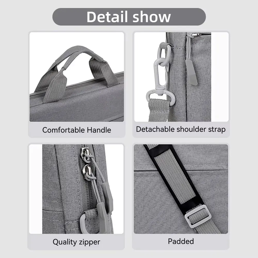 Sleek Waterproof Laptop Sleeve Bag - Portable Travel Carrying Handbag