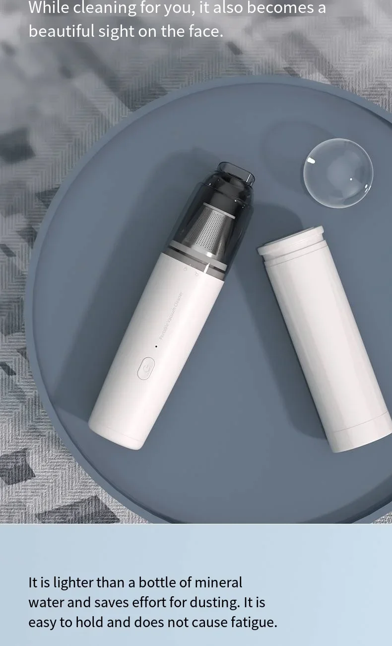 Handheld Car Vacuum - Powerful Suction Mini Cordless Portable Cleaner | Rechargeable Wet Dry