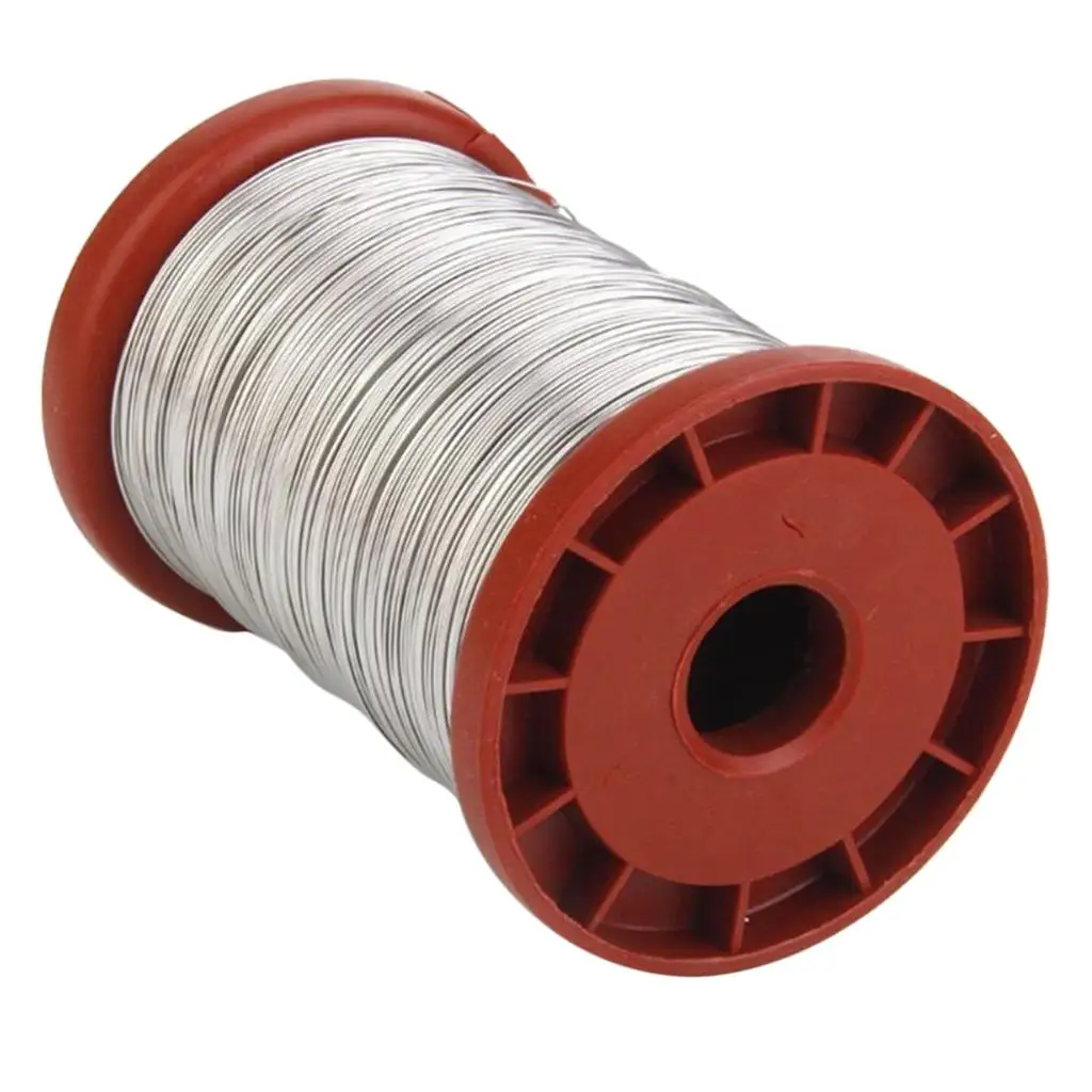 0.5mm 500G Stainless Steel Wire for Beekeeping Beehive Frames Tool 1 Roll, High Quality and long service life, Color Random, 2