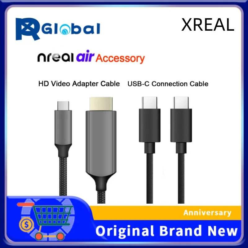

NREAL/XREAL HDMI to Type-C data cable 1.2m high-definition video conversion cable 4K projection screen with Beam