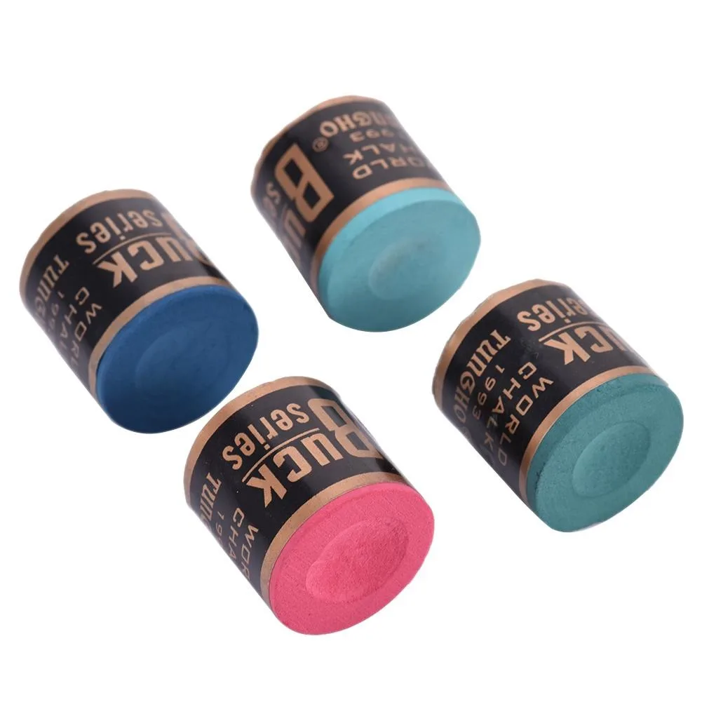 Billiard Chalk 2Pcs/Set Cylindrical Billiard Chalks Pool Cue Stick Chalk Rubbing Powder Snooker Table Billiards Supplies Antiskid Device