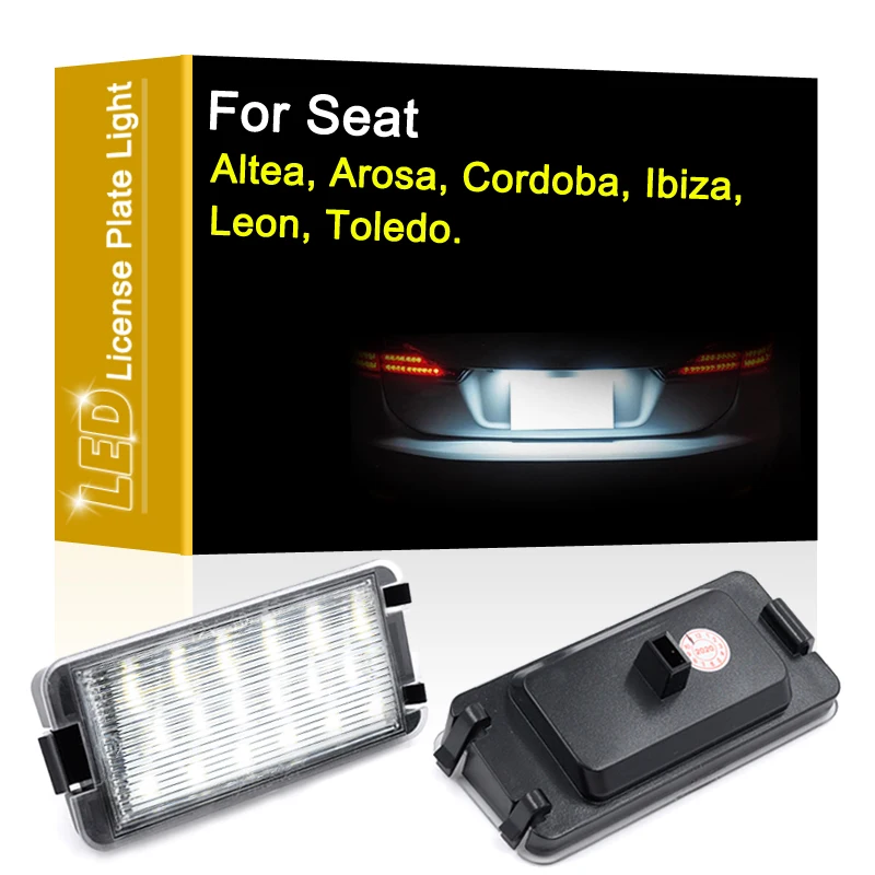 12V LED Number Plate Lamp For Seat Altea Arosa Cordoba MK1 MK2