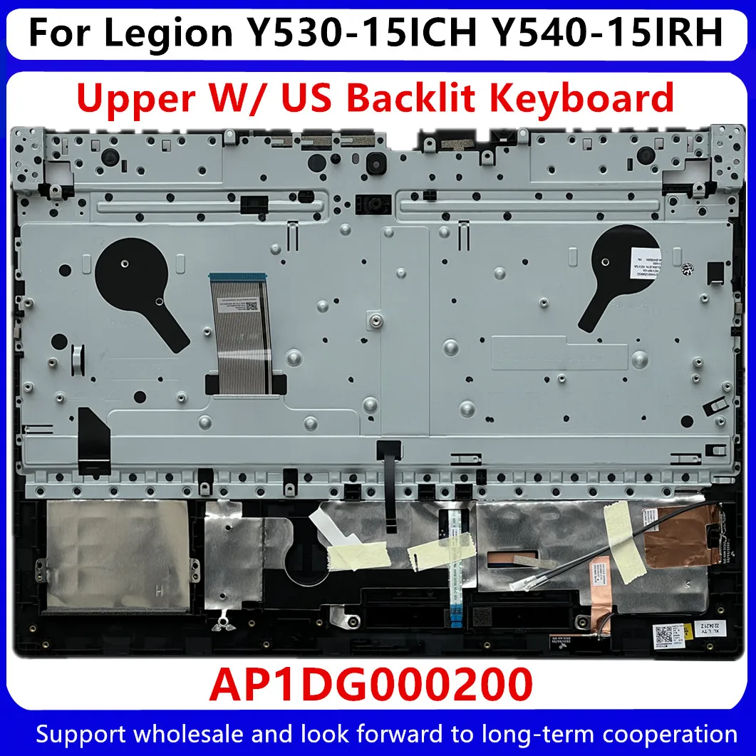 para Lenovo Legion Y53015ich Y540-15irh Superior Case Palmrest com os Eua Teclado Retroiluminado Ap1dg000200 5cb0u42728 5cb0u42727 Novo - Imagem 2
