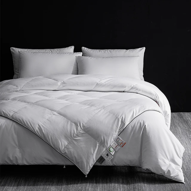 Couette et couette en duvet d'oie blanc 95% de qualité hôtelière |   Sans allergie, 220x240cm, tailles personnalisables 4