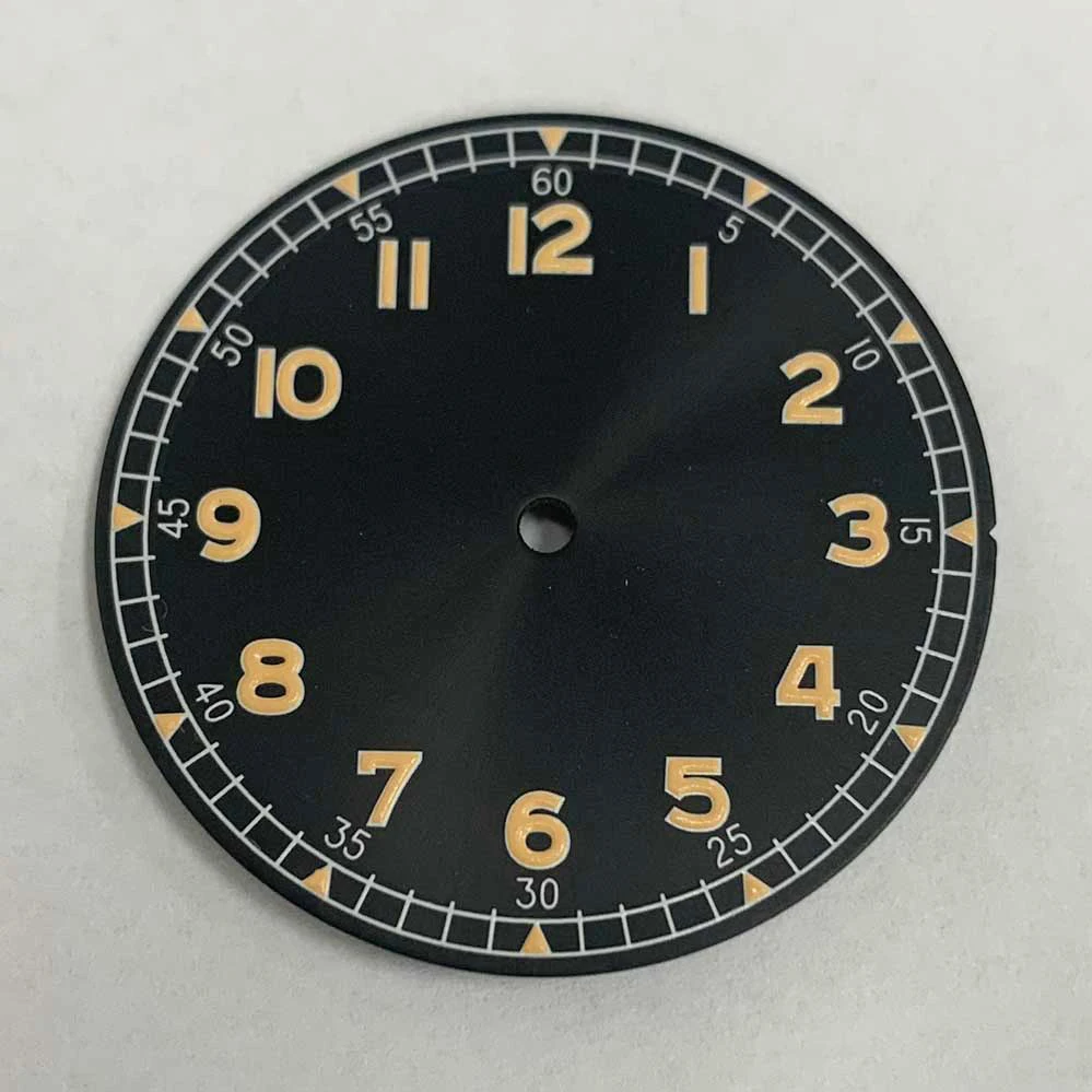 33.5mm Watch Dial Green Luminous Watch Replacement Accessories for NH35/NH36/7S/4R Movement watch dial accessories watch face accessories clock movement parts
